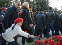 Azerbaijani public honors January 20 tragedy victims’ blessed memory.  Baku, 20 Jan. 2016